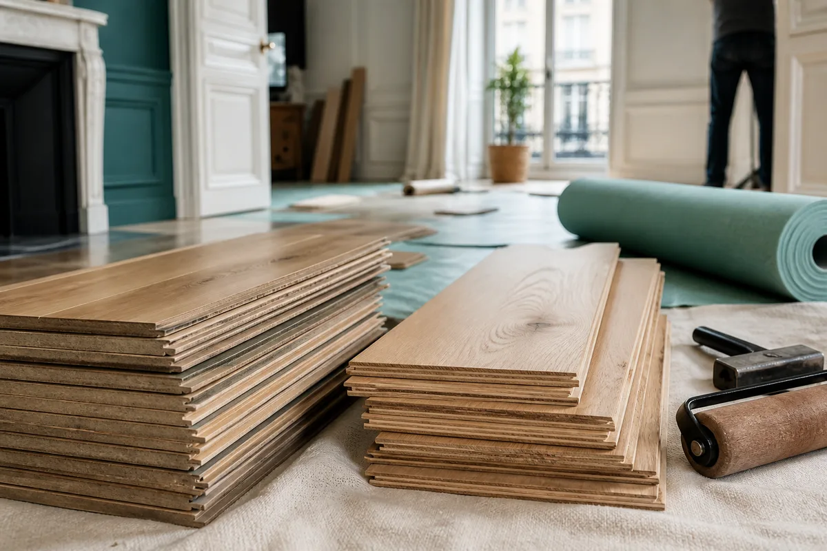 Parquet stratifié ou contrecollé : le vrai match