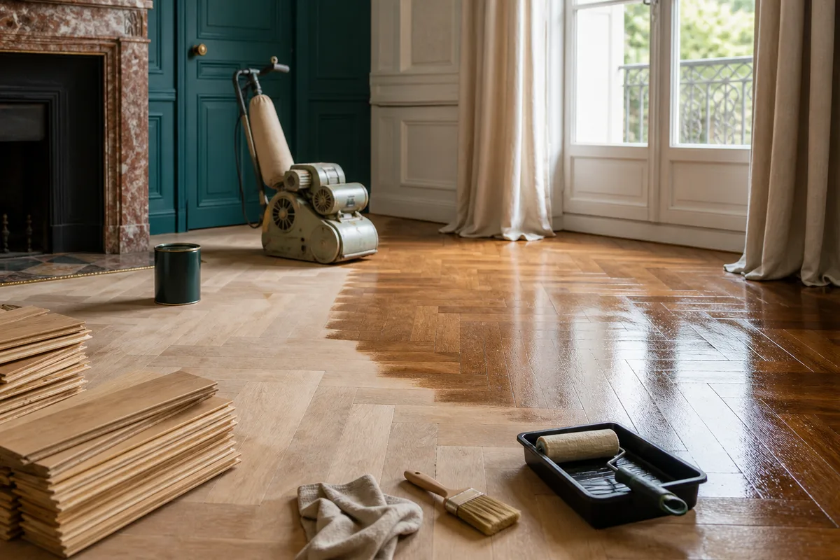 Rénover un parquet ancien : ponçage, teinte et finitions